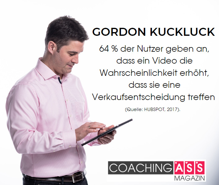 Gordon Kuckluck über Youtube Adsfür Coaches und Berater