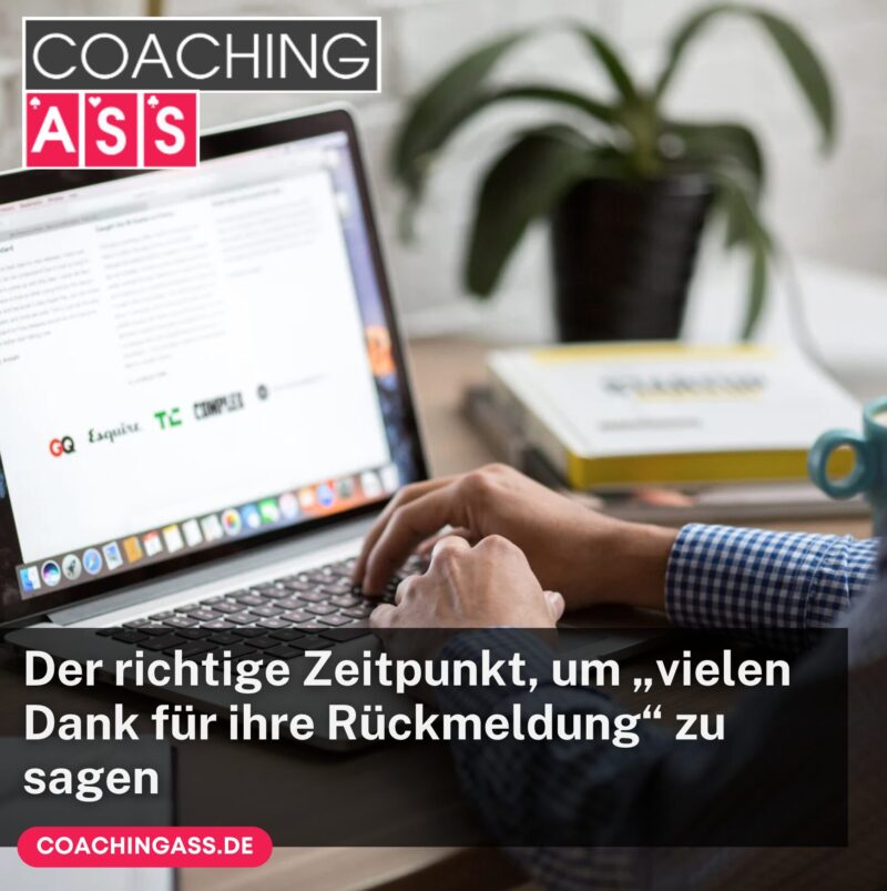 Vielen Dank für Ihre Rückmeldung: Höfliche Formulierungen
