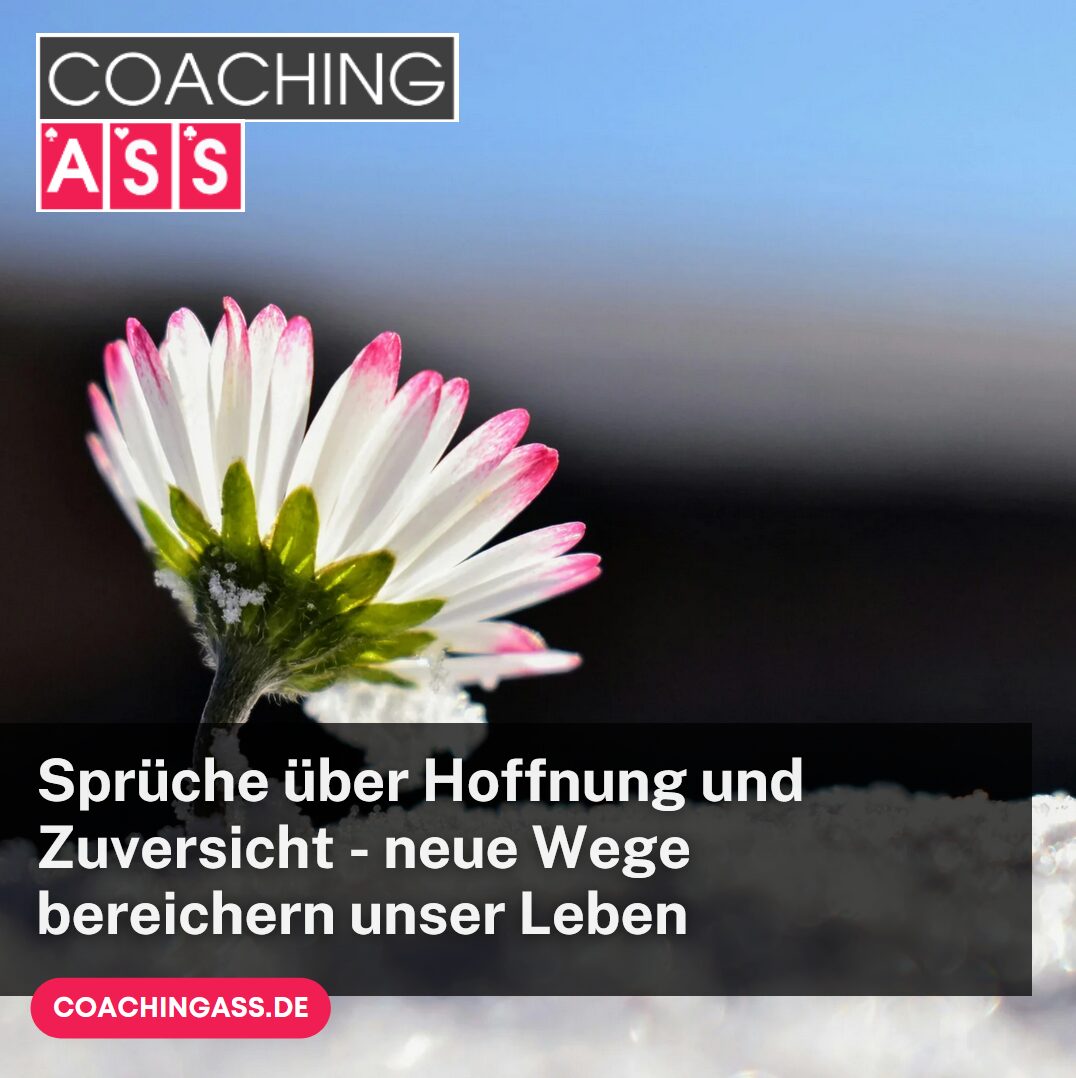 Sprüche über Hoffnung und Zuversicht - neue Wege bereichern unser Leben Sprüche über Hoffnung und Zuversicht - neue Wege bereichern unser Leben