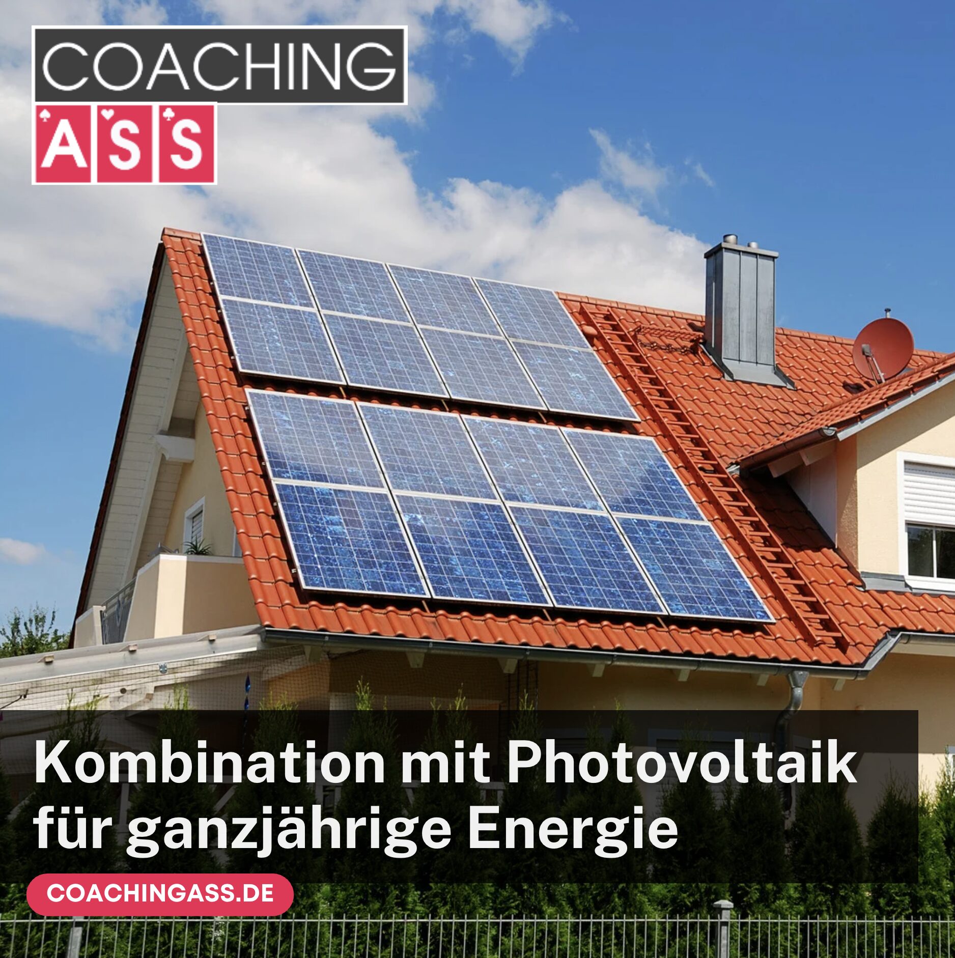 Kombination mit Photovoltaik für ganzjährige Energie