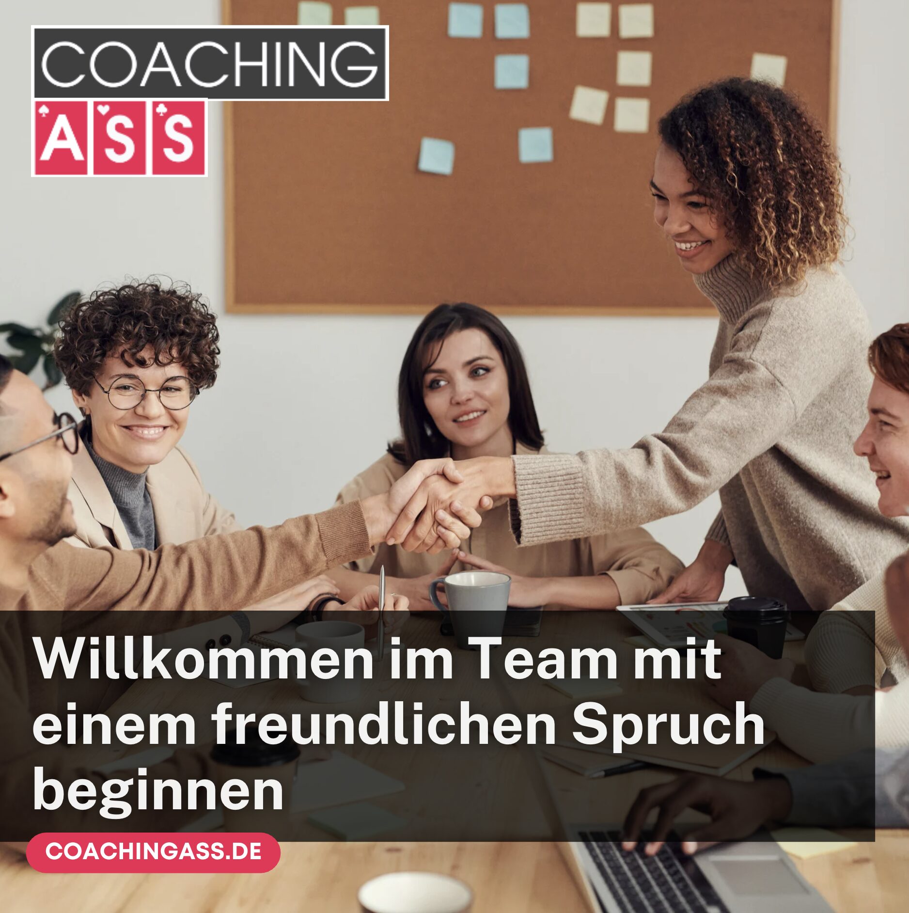 Willkommen im Team mit einem freundlichen Spruch beginnen Willkommen im Team mit einem freundlichen Spruch beginnen