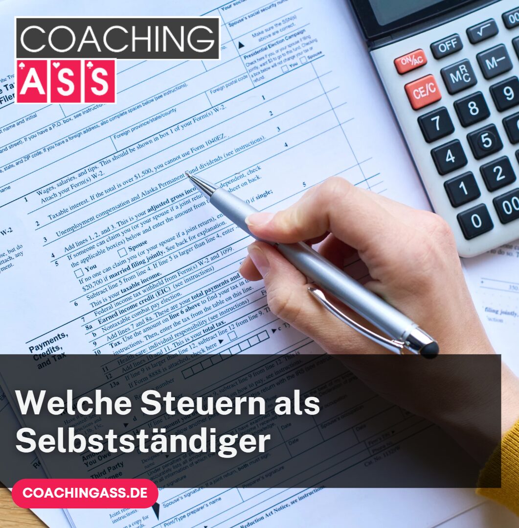 Welche Steuern als Selbstständiger Transkript und Steuererklärung