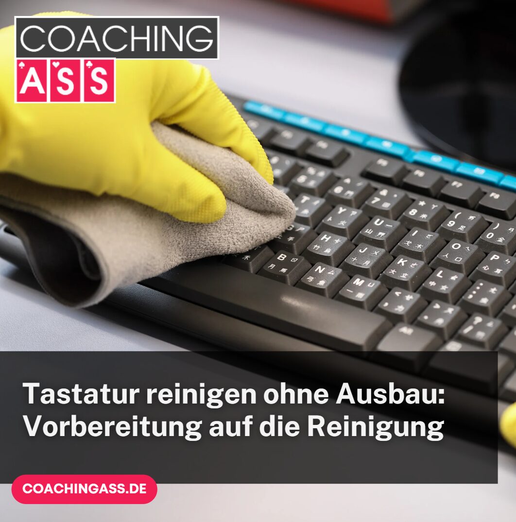 Tastatur reinigen ohne Ausbau Vorbereitung auf die Reinigung Tastatur reinigen ohne Ausbau Vorbereitung auf die Reinigung