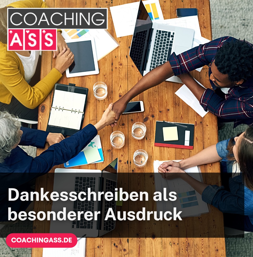 Dankesschreiben als besonderer Ausdruck