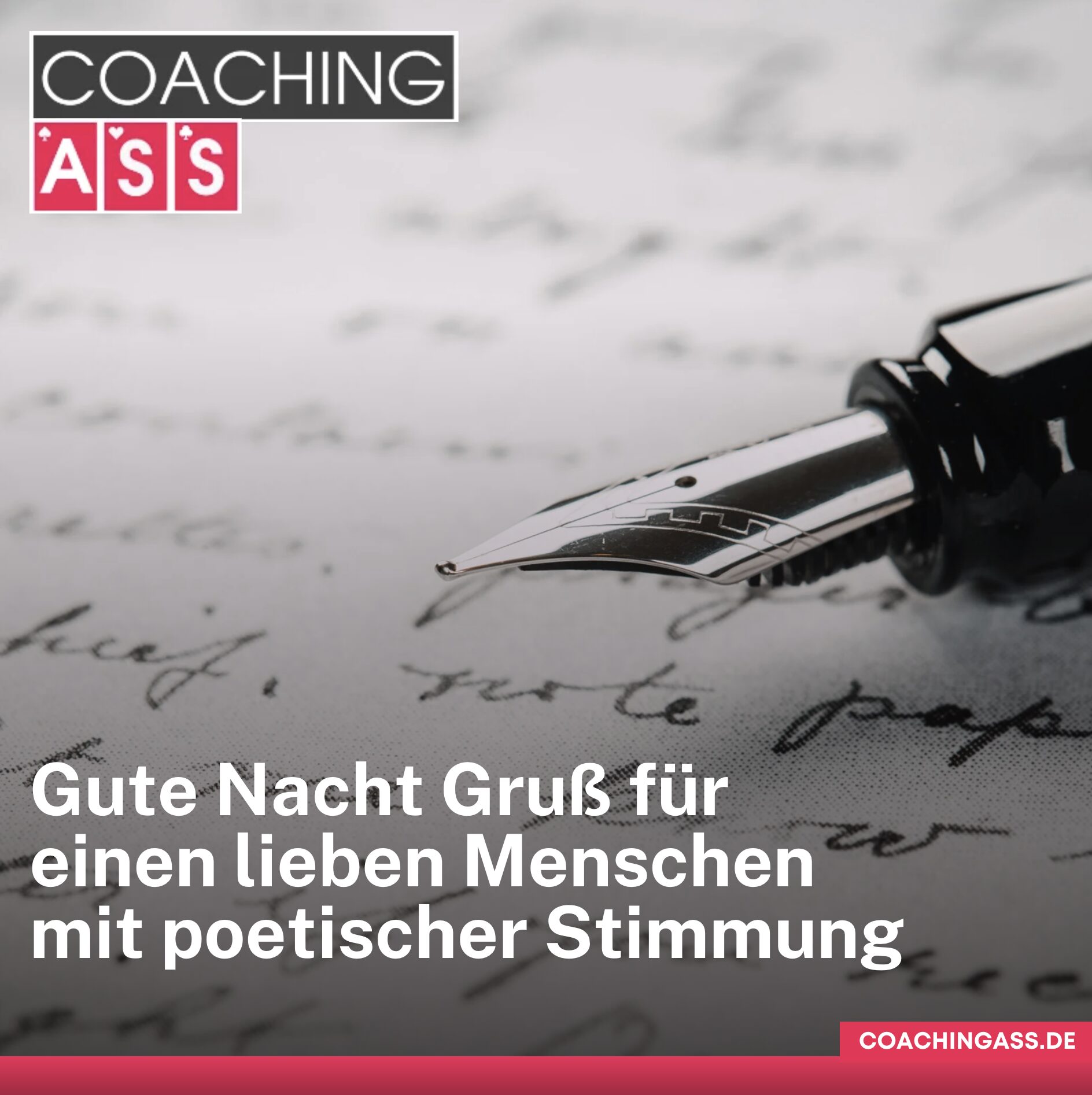 Gute Nacht Gruß für einen lieben Menschen mit poetischer Stimmung Gute Nacht Gruß für einen lieben Menschen mit poetischer Stimmung