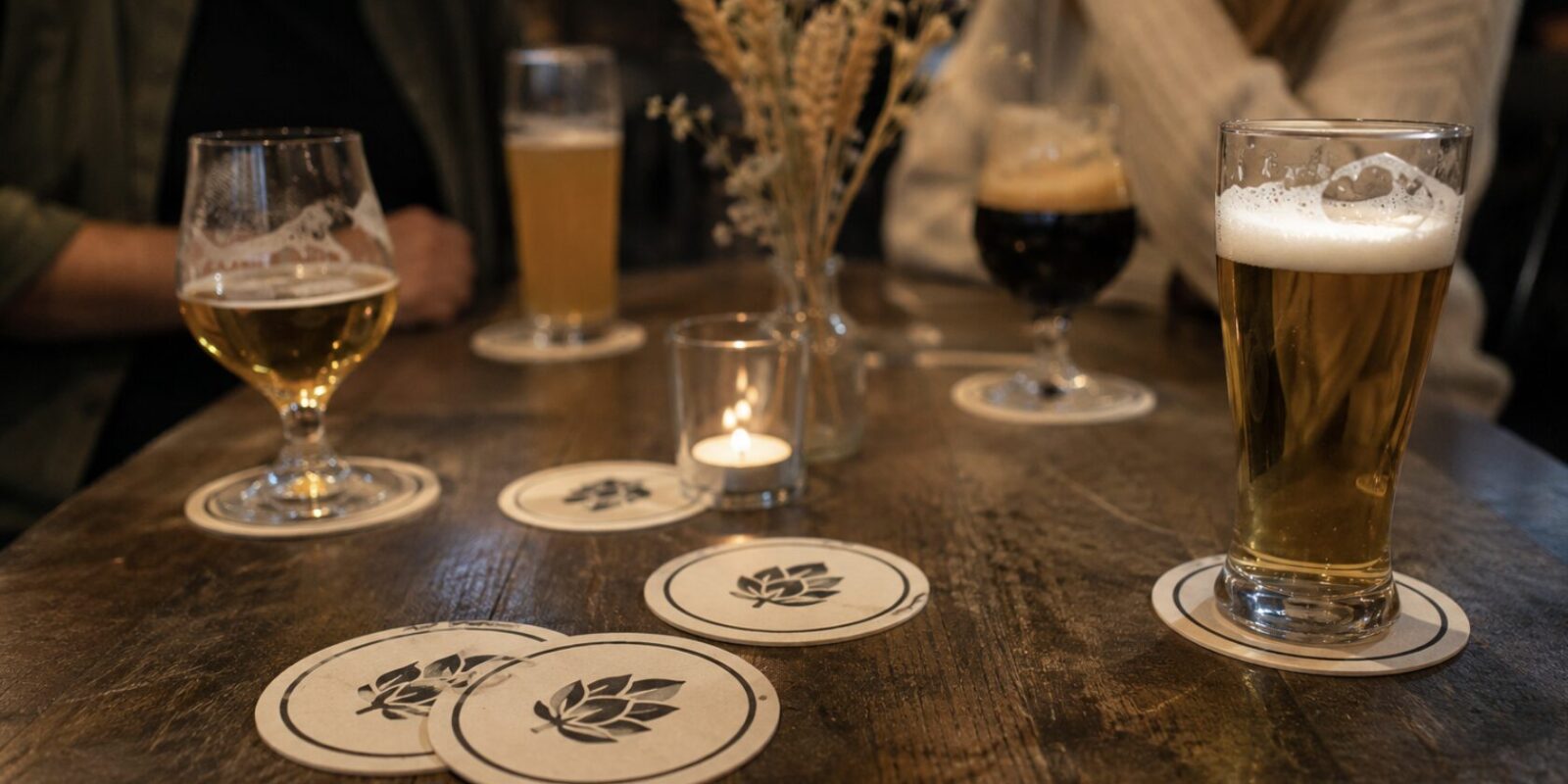 Bierdeckel als Werbeträger