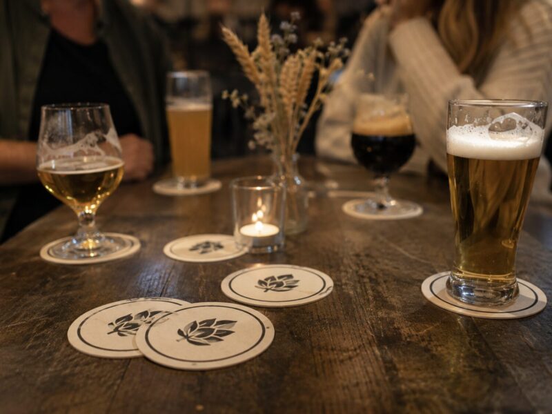 Bierdeckel als Werbeträger